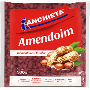 AMENDOIM ANCHIETA 500G VERMELHO